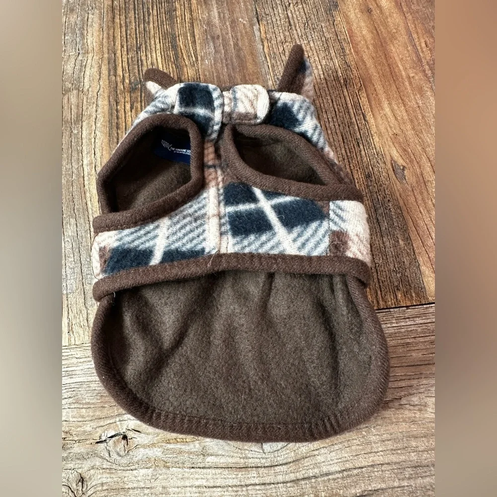 Plaid Fleece Dog Jacket